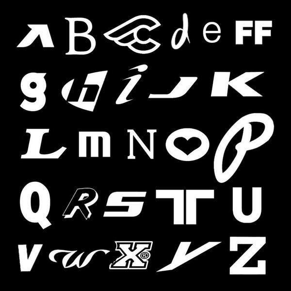 bike logo alphabet