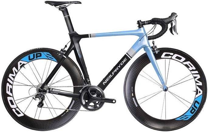 Neil Pryde-Alize 2014 light blue black carbon wheels