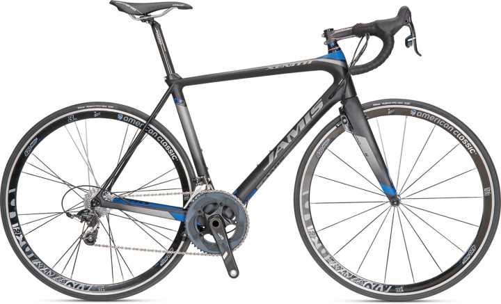 2014 jamis xenith pro black blue sram red