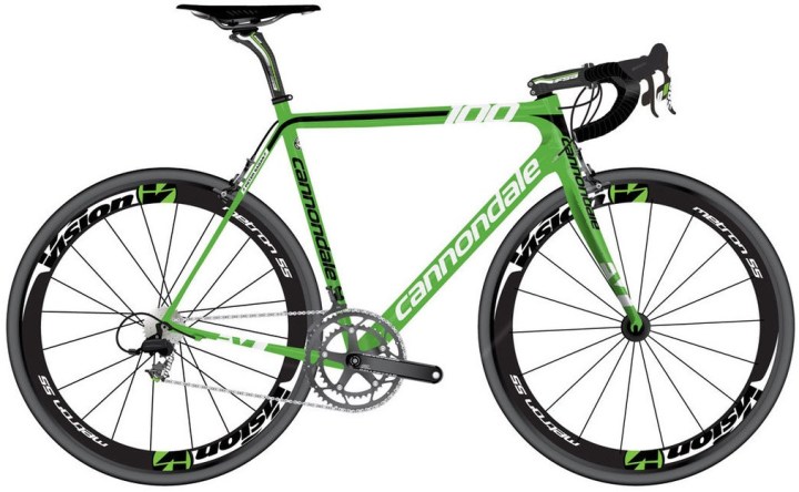 Cannondale supersix hi-mod sagan green edition 2014 1000 units