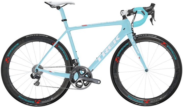 Trek Madone 7 series team edition 2014 light blue dura ace