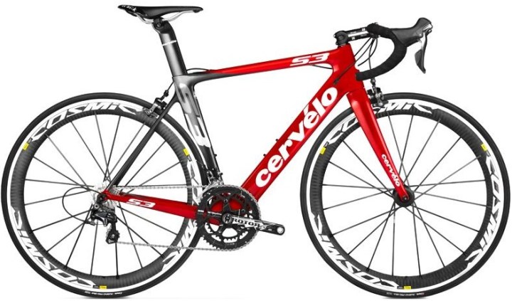 2014 cervelo s3 ultegra di2 red silver