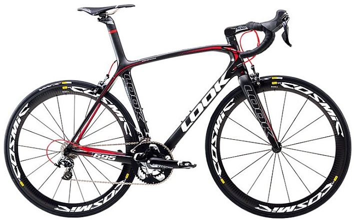 2014 look 695 aero light black red matt