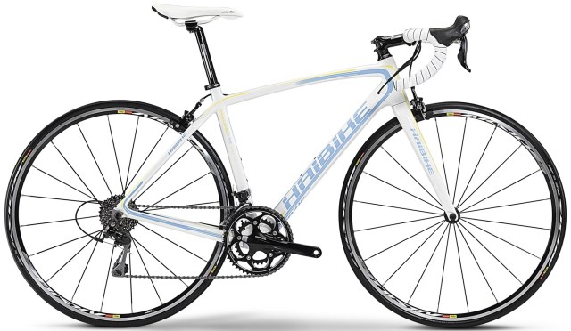 Haibike Life Challenge shimano 105 white light blue yellow 2014