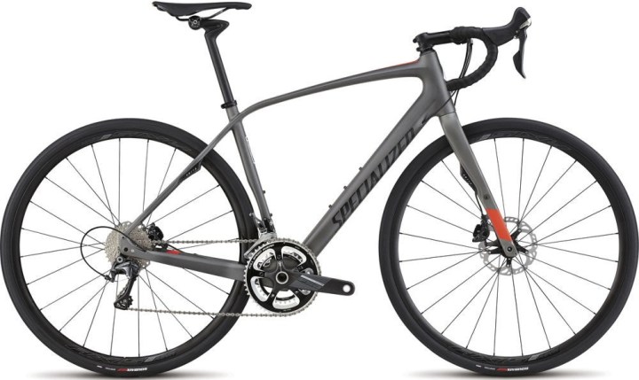 Specialized Diverge Expert Carbon 2015  grey red disc