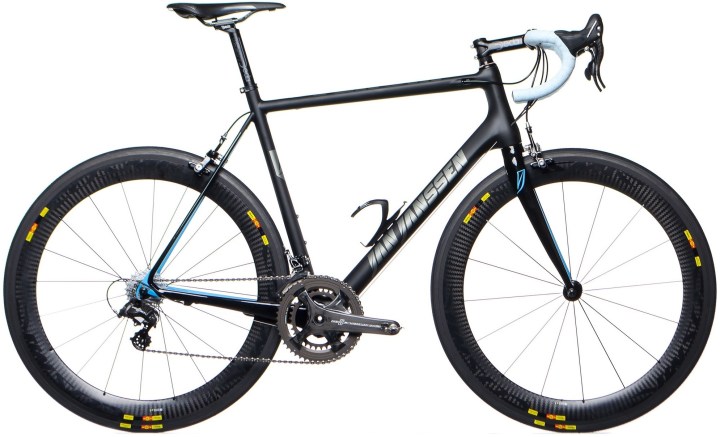 2015 Jan Janssen Venom black ligt blue campy mavic