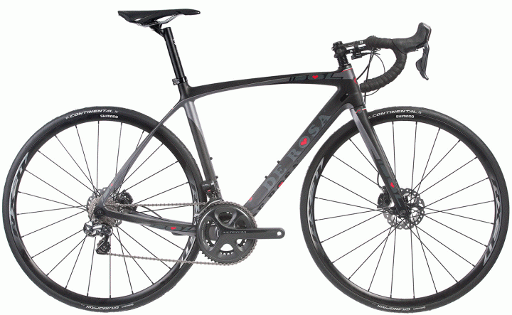 2015 De Rosa Idol disc grey red ultegra