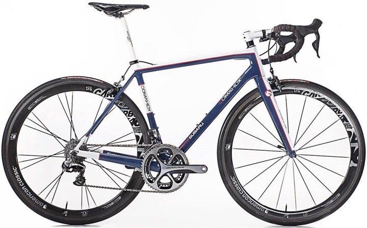 2015 Domahidy carbon road whiet black blue dura ace