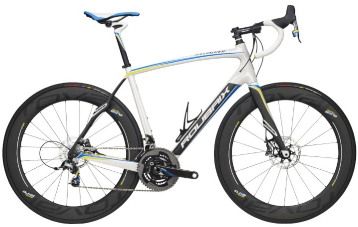 2016 Specialized Power Twins Roubaix light blue srams red disc
