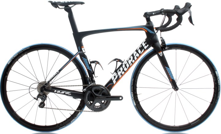 2016 Prorace Hunt ultegra light blue orange aero