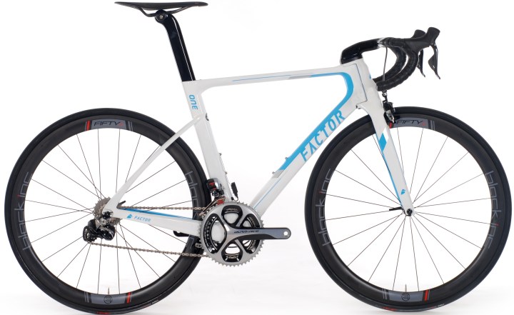 2016 Factor One-white light blue dura ace